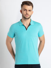 Aqua polo t shirt